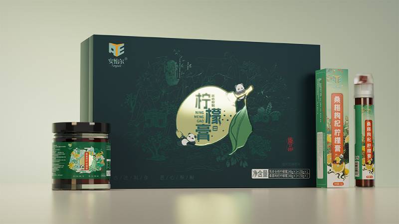 柠檬膏礼盒包装设计